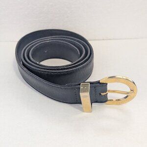 Vintage PALOMA PICASSO Italy Black Genuine Leather Belt